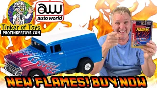 Auto World Thunderjet Flames R29 1957 Chevrolet Suburban HO Scale Slot Car