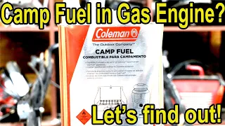 Will a gas engine run on Coleman Fuel? Let's find out!