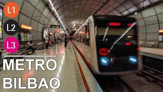 🇪🇸 Bilbao Metro - All the Lines - Todas las Líneas (Metro 1 / 2 Euskotren 3) (2021) (4K)