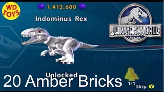 LEGO Jurassic мировой игры все 20 желтые кирпича местах разблокировать все 20 динозавров