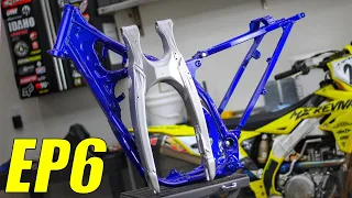 FIXING OUR WASTED YZ500 FRAME 🤢 BRC Racing YZM500 | Steel Frame Yamaha Two Stroke Dirt Bike Build