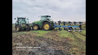 TRAKTOROS VLOG- KÜZDÉS A SÁRAL(szántás)/ 8230+6920+2X LEMKEN JUWEL 8 #1