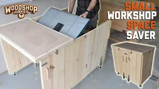 Super Space Saver! - Table Saw Stand For Garage Workshops