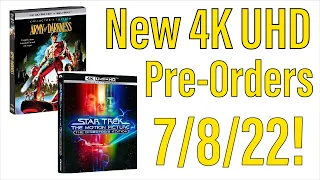 New 4K UHD Blu-ray Pre-Orders for 7/8/22!