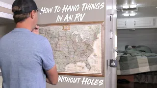 How To Hang And Secure Things In An RV Without Holes!