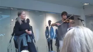 Alexander Rybak and Pernille Hogstad- Du bare du- Sandvika Storsenter May 28 2016