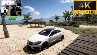 Mercedes Benz A45 AMG 2013 829HP - Forza Horizon 5 Steering Wheel Gameplay | 4K Ultra HD Video 60Fps