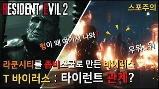 [바이오하자드2:RE] 스토리 -  T 바이러스 :: 타이런트, 좀비