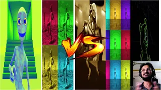 El Taiger Vs Dame La Gomita Vs Patila Vs Crzy Frog Dance Reverse Challenge with Colors Mix Part 1