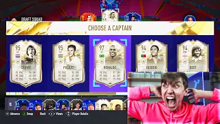 97 RONALDO + 95 PUSKAS IN 191 RATED PRIME ICON MOMENTS FUT DRAFT!! - FIFA 21