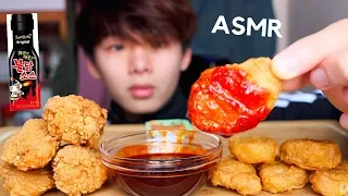 ASMR Eating Sounds | Fried Chicken & Chicken Nuggets with Spicy Fire Sauce (Eating Sound) | MAR ASMR