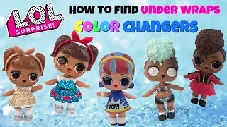 How to Find LOL surprise Under Wraps Color Changing Dolls in Warm and Cold Water Series 4 Eye Spy