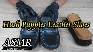 [ASMR] Leather Treatment for Hush Puppies Shoes