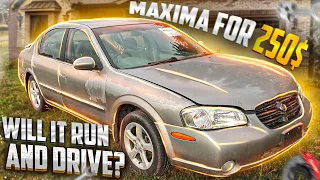 I won a 2001 Nissan Maxima for $250 Sight Unseen! Does it Run and Drive?