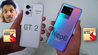 Ohh No IQOO 🤭 IQOO Neo 6 Vs Realme GT 2 Full *Comparison* ⚡ Camera, Heating,Pubg & @GeekAbhishek