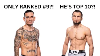 MAX HOLLOWAY IS ONLY RANKED AT #9?! WHY IS UMAR NURMAGOMEDOV IN THE TOP 10?! FIX THE UFC RANKINGS!