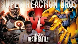 SRB Reacts to Thanos VS Darkseid (Marvel VS DC) DEATH BATTLE!