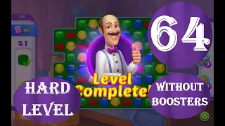 Homescapes Level 64 - [14 moves] [2022] [HD] solution of Level 64 Homescapes[No Boosters]