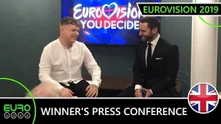 WINNER'S PRESS CONFERENCE: Michael Rice & Måns Zelmerlöw (United Kingdom Eurovision 2019)