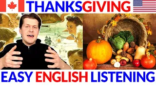 Canadian & American Thanksgiving 🙏🦃 English Comprehensible Input | Easy Beginner Listening Lesson