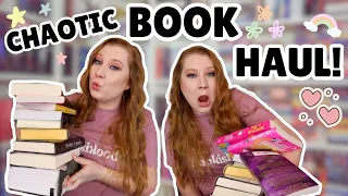 a very *chaotic* book haul | special editions, fantasy, & gifts!