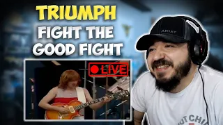 TRIUMPH - Fight The Good Fight | FIRST TIME REACTION - US Festival 1983 LIVE