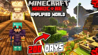 I Survived 200 Days in Amplified World on Minecraft Hardcore (Hindi)