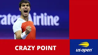 ALCARAZ  vs SINNER CRAZY POINT US OPEN 2022 TENNIS