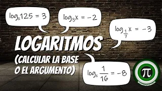 LOGARITMOS ✔️ Calcular la base o el argumento (Hallar la x)