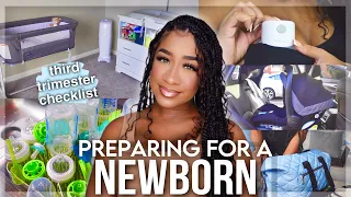 PREPARING FOR A NEWBORN♡ | THIRD TRIMESTER TO-DO LIST + NEST WITH ME