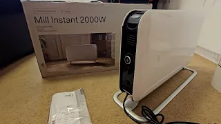 Mill Instant Led Portable Heater (2000W) Unboxing, Setup and Review