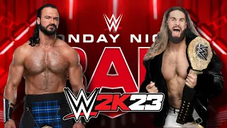 Seth Rollins Vs Drew McIntyre wwe raw game play - WWE 2k23 PS5 GAME PLAY