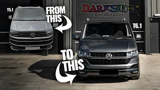 T5 / T5.1 to T6.1 Transporter Facelift Conversion! | Darkside Paint & Body