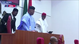 WATCH: Moment Gbajabiamila Presents List Of Ministerial Nominees To Senate President