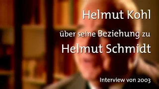 Helmut Kohl über seine Beziehung zu Helmut Schmidt (dbate)