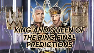 WWE King and Queen Of The Ring Final Predictions