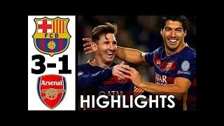 FC Barcelona vs Arsenal 3-1 All Goals and Highlights w/ English Commentary (UCL)