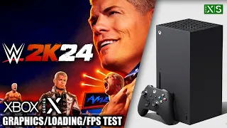 WWE 2K24 - Xbox Series X Gameplay + FPS Test