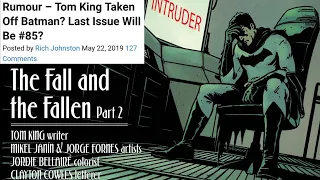 BATMAN Writer Tom King FIRED- "A Sad, Mean Man Who Inflicts Himself On Others"