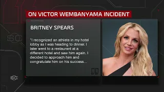 Britney Spears responds to Victor Wembanyama incident | SportsCenter