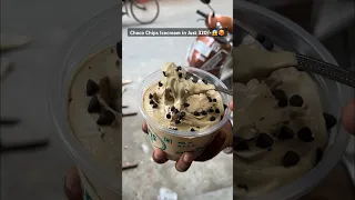 Choco chips icecream in just 320/-😱🥵 #streetfoodindia #foodies #shortsfeed #foodvlog #foodshorts