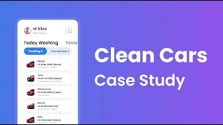 Clean Cars prototype of mobile app done in Figma.