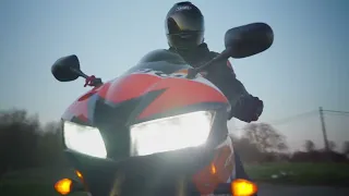 Honda CBR 600 RR. fpv. 4k. Ice Cube