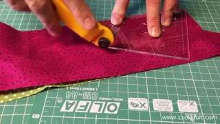 "Flick-Flack" - Twister block, Patchwork Template tutorial by Csoki-Folt