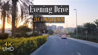 4K Evening Drive to Dubai EXPO 2020