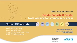 WEPs deep-dive series#1: Gender Equality vs. Gender Equity- Laws working for women in business