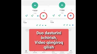 Video qo'ng'iroq qilish. Duo dasturini o'chirish.