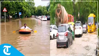 Gurugram witnesses waterlogging amid heavy rain