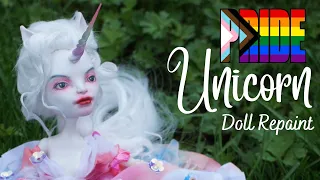 Pastel Unicorn Cottagecore Monster High Doll Repaint