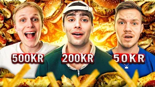 50KR VS 200KR VS 500KR TAKEAWAY ROULETTE MED JK OG KRAUSE!